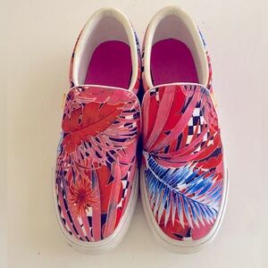 floral Nike slip on sneaker